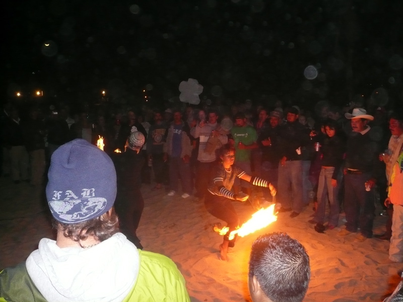 Fire dancer at Burning Bush