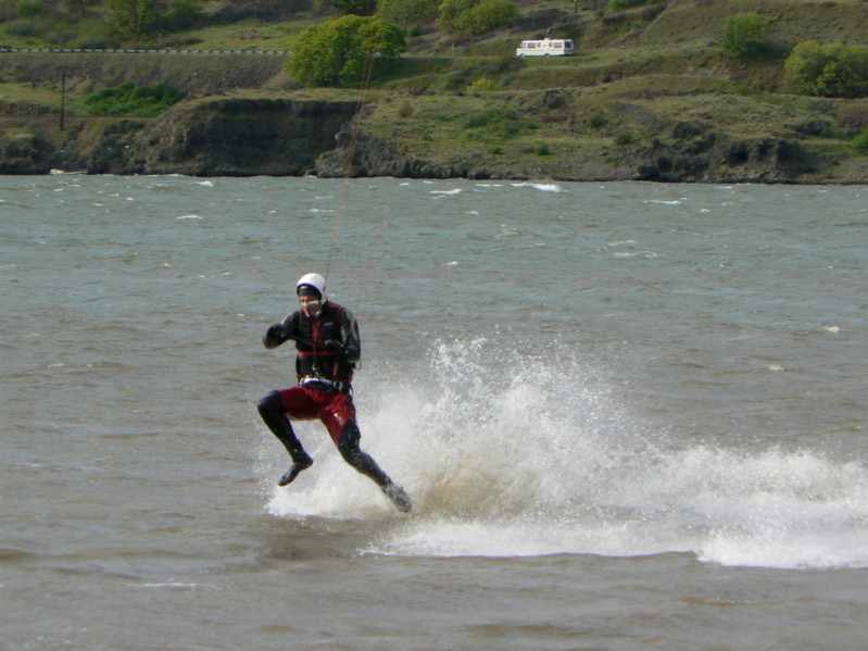 It was so windy today, you didn't even need a board :)