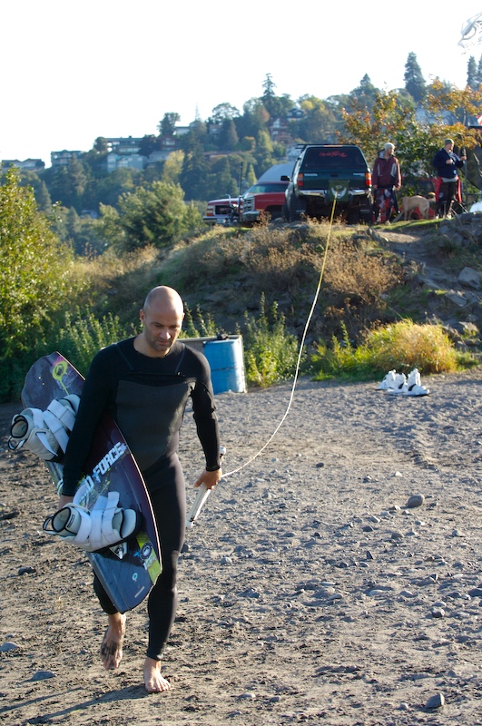 PDX Monkeyboy- walking out to pop his grinch cherry.