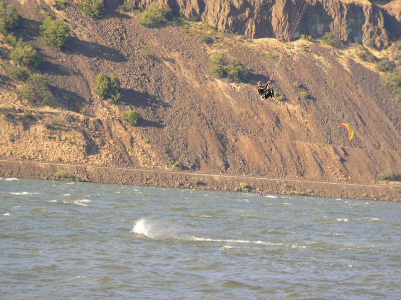 Phil going big on his cheater kite.