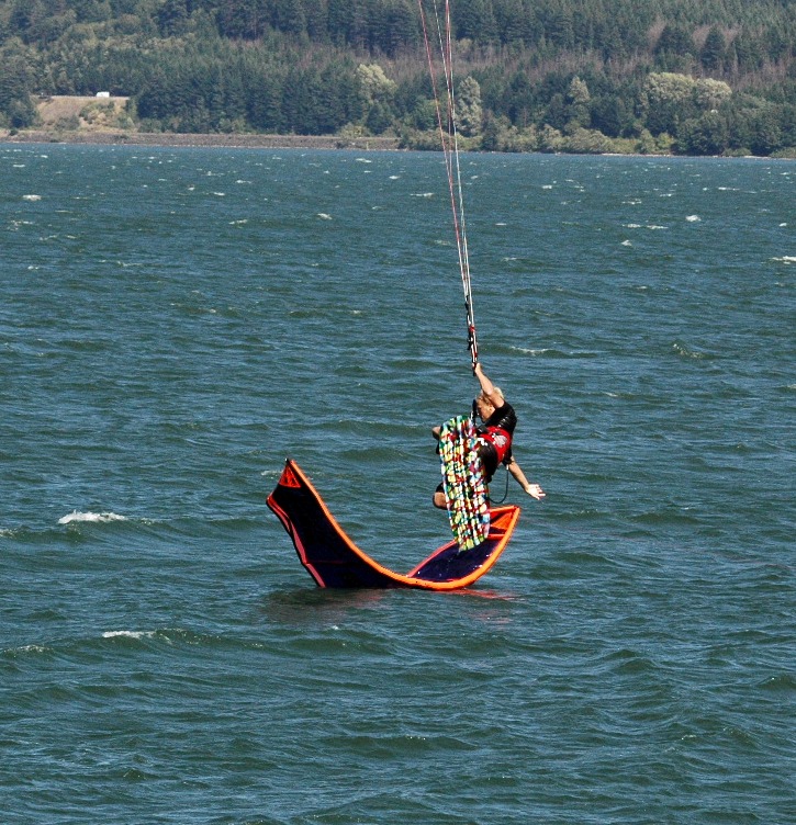 Phil taking a moment out of his busy day to help relaunch a kite.