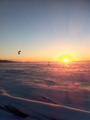 Into the sunset...