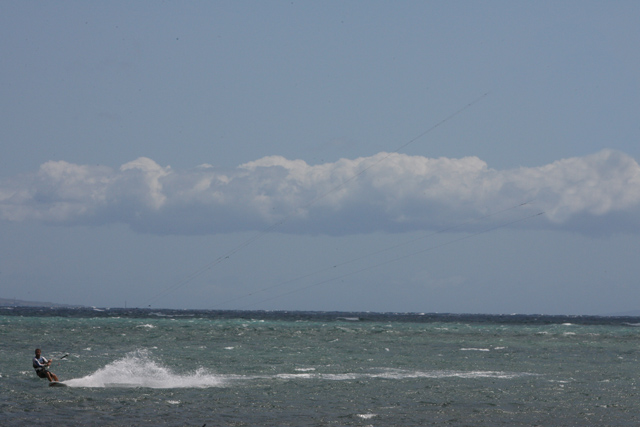 Mr. Des "Chuck Norris" Walsh testing the new "Wonder Woman" Kite... Yeah, she got tired of that old jet.