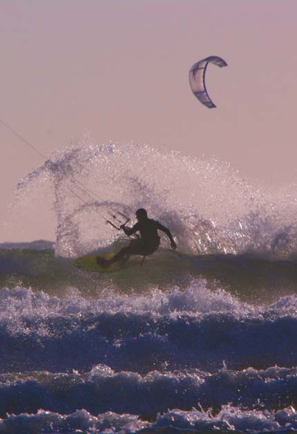 Newport sunset ankle biter wave session.