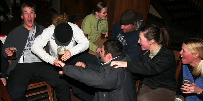 Ski School debauchery... Don't ask exactly what was going "down" here!