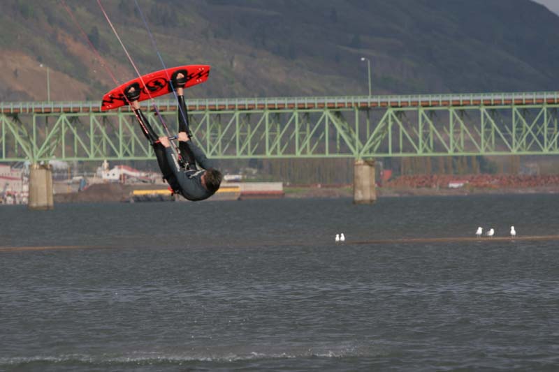 The "FLY" out buzzing the "BAR"! His Seagull fanclub followed him out from Seaside!!!