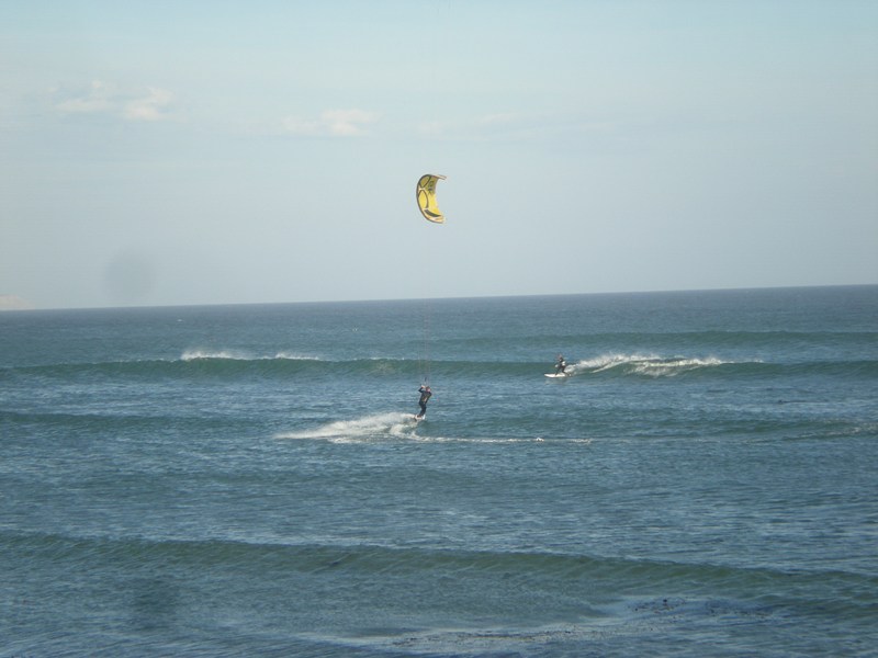 Pablo and Nick who was with the Russian chick. Nick hauled my ass in when I ripped my kite.