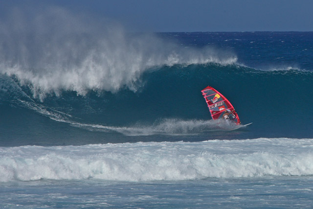 Robby hard at work at Lanes on a Kona day at the office.