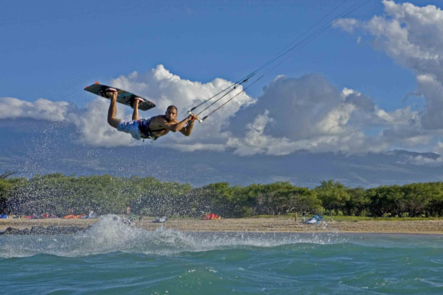 Our warehouse manager Nitsan gets it on at Naish Beach.