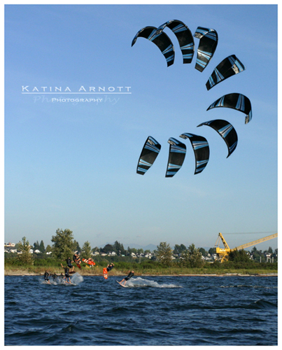 Sick kitelooping sequence @ Jetty Island - Photographer Katina Arnott