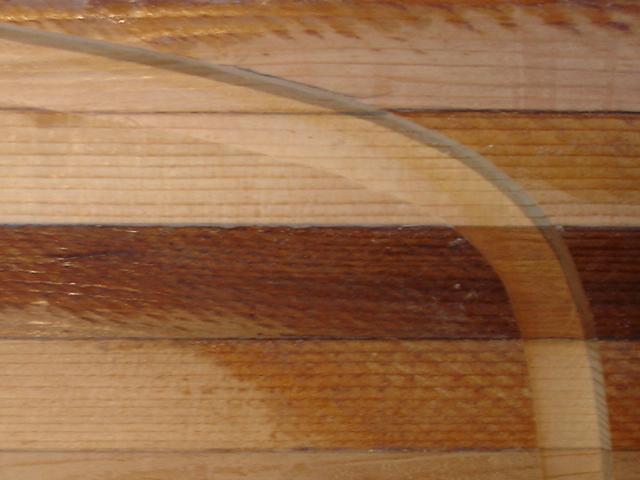 routed groove from outline template I made a while back