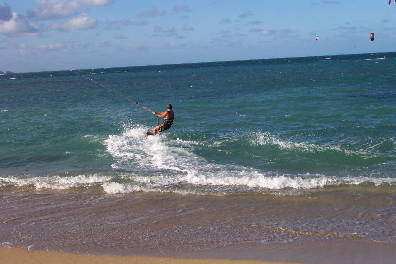 Wind filled in really nice Monday. You didn't have to go way out for steady wind.