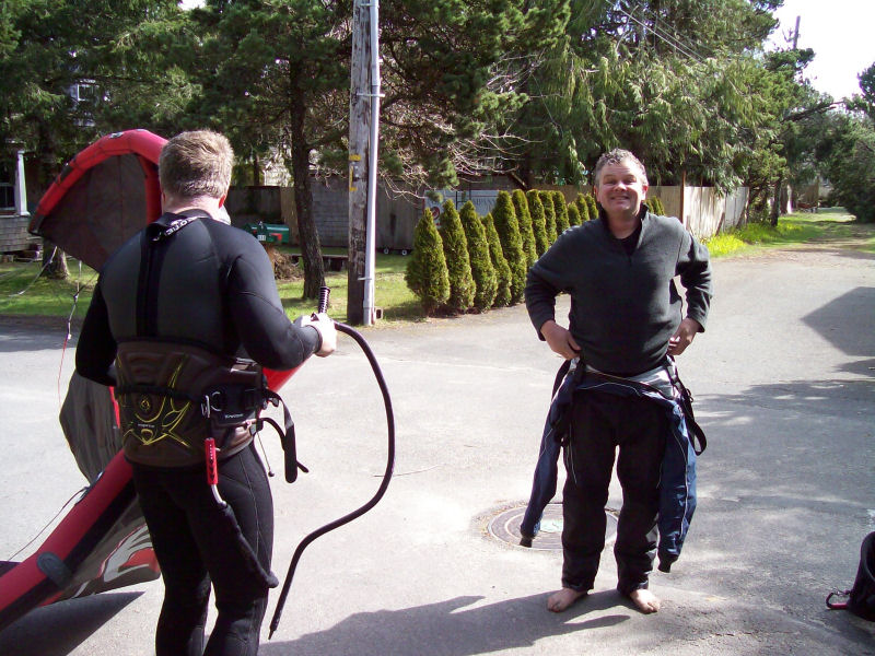 Dale & Timo were renting a house in the area!