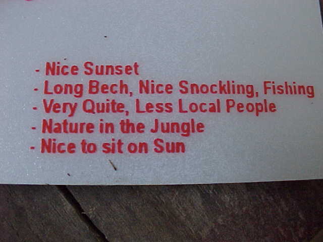 less local people & sit on sun