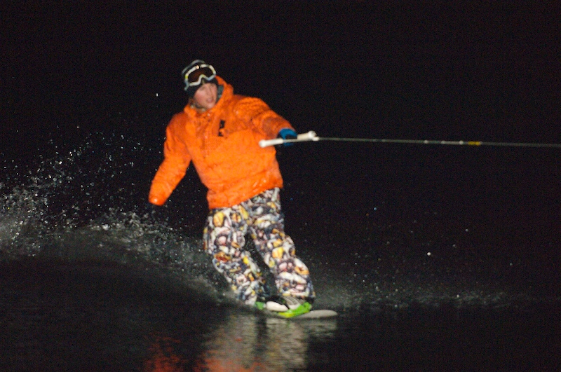 Grinching on a snowboard.. in the water.. only at a 2nd Wind Party!!
