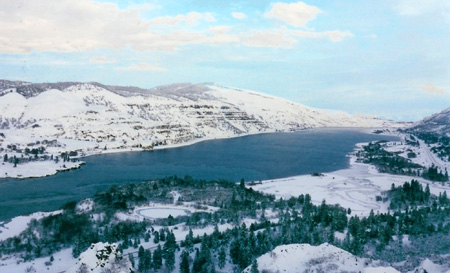 snowy gorge