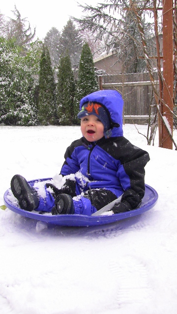 Sledding during the Arctic Blast