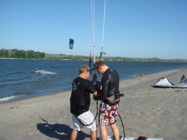 no time to get the kite down.