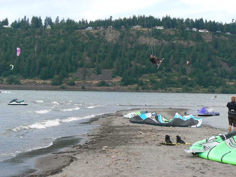 Trevor boosting over the spit